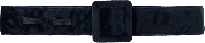 Black utility belt with square buckle